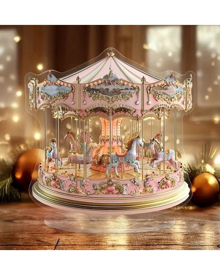 Acrylic Sun Catcher Merry-go-round Display Decorations, for Home Office Decoration (02YP34)