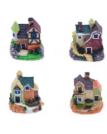 Resin Villa House Figurines Display Decorations, Micro Landscape Garden Decoration (02NAWZ)