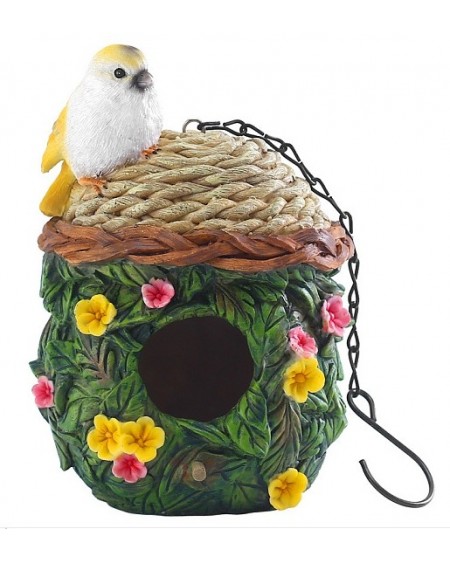 Resin Hanging Bird's Nests, Outdoor Bird Nests, Garden Decoration, Wall Decor (02K9KB)