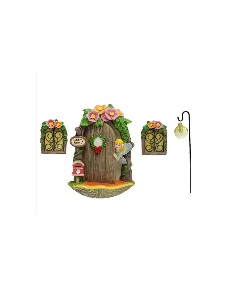 House with Fairy Resin Miniature Ornaments,Micro Landscape Dollhouse Accessories (02R22H)