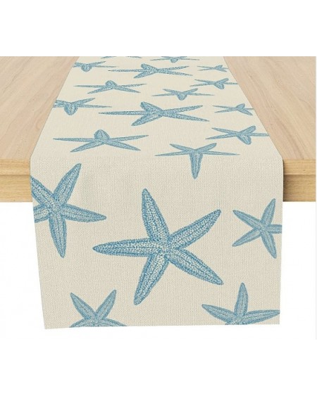 Starfish Pattern Polyester Table Runners, Microwave Dustproof Cover, Refrigerator Cover Towel, Tablecloths, Rectangle (02N7K8)