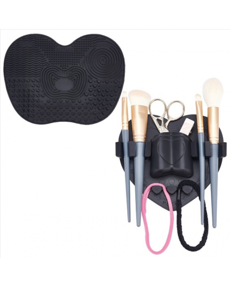 Silicone Makeup Brush Organizer & Silicone Makeup Cleaning Brush Mat