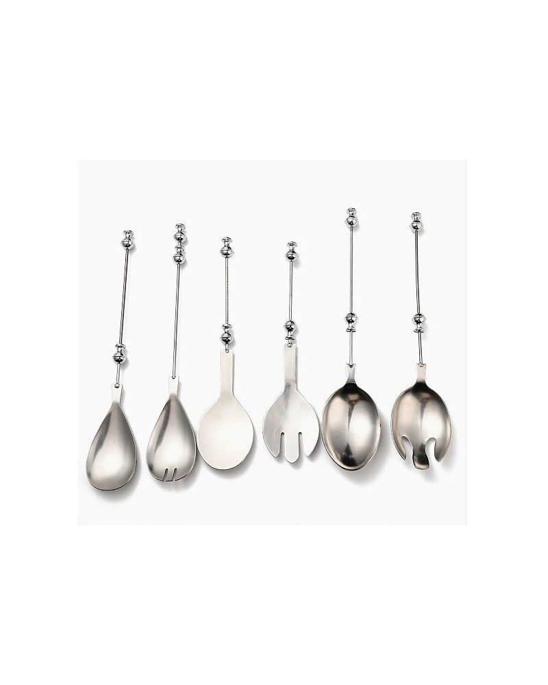 201 Stainless Steel Tableware, Beadable Flatware, with Alloy Findings (02NKAF)