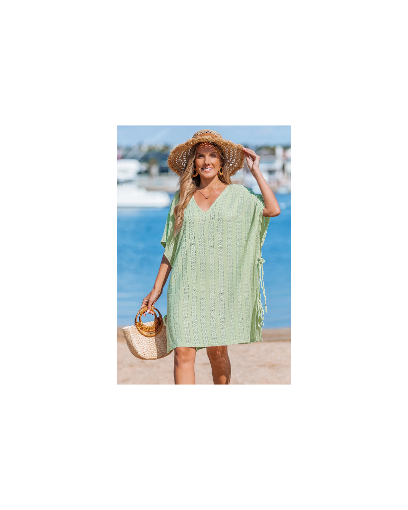 Spring Fling Green Cover-Up Mini Dress