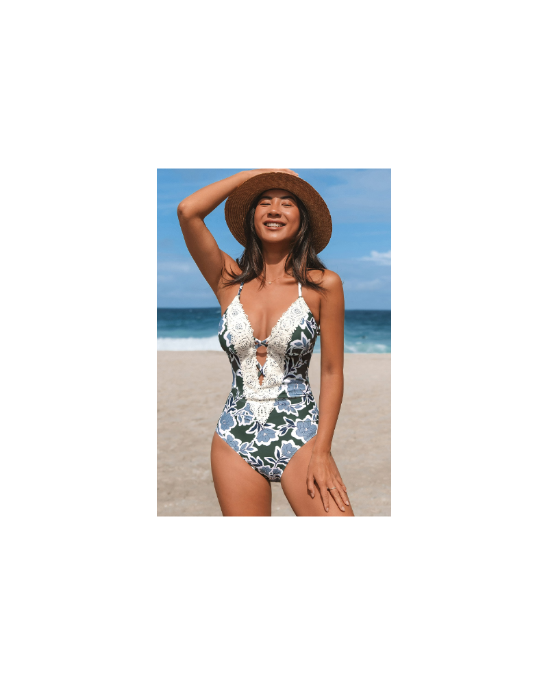 Sundown Serenade Floral One-Piece Swimsuit