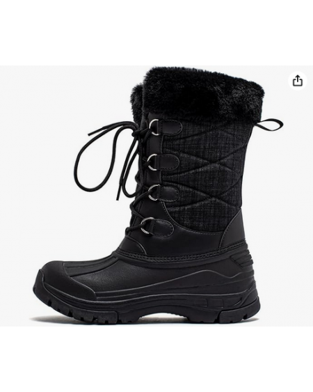 Women's Winter Snow Boots Outdoor Waterproof Mid Calf Boots