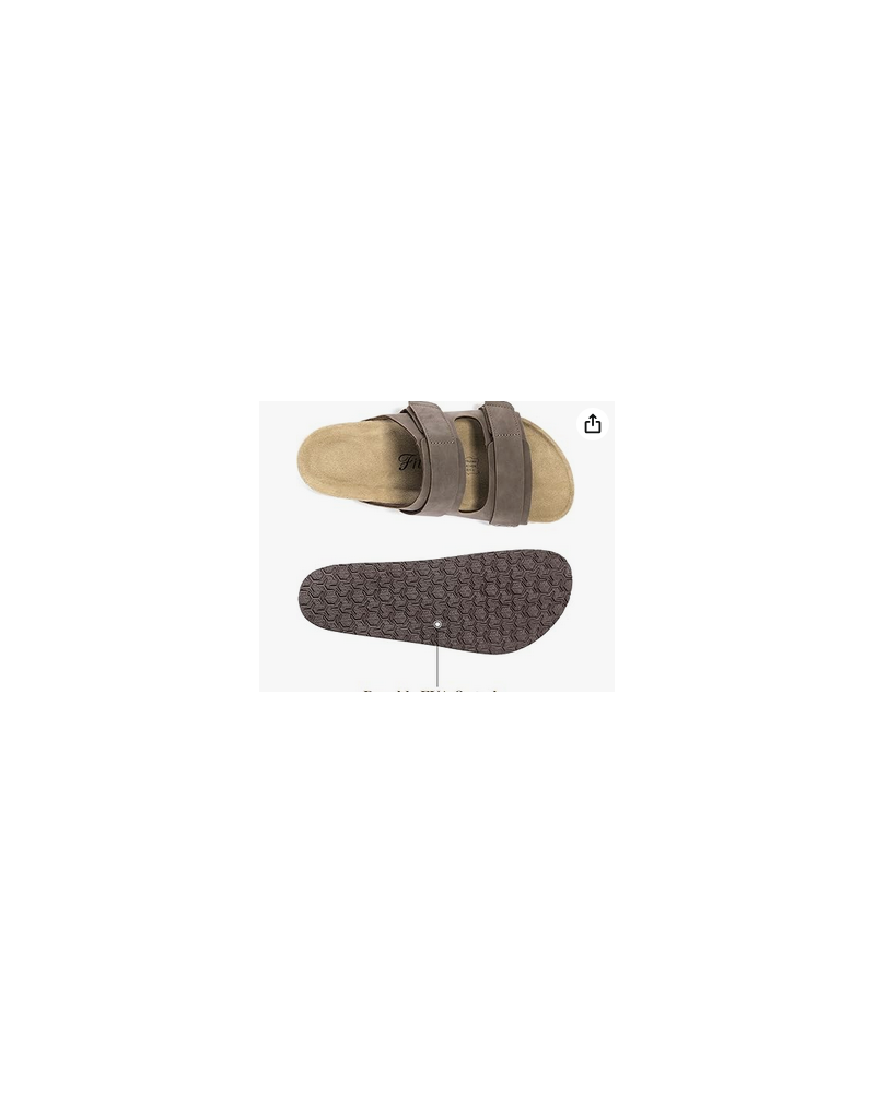 Women's Slide Sandals with Soft Cork Footbed