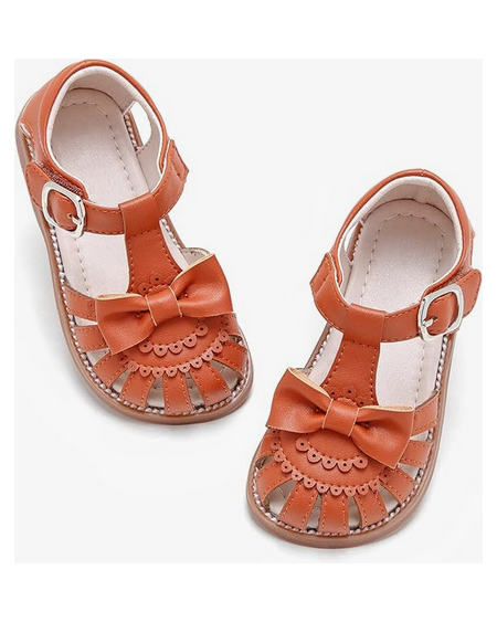 Girls Boys Sandals with Cork Footbed Adjustable Buckle Causal Slides Sandals Open Toes Flat for Kids Toddler