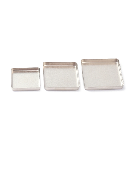 Empty Tinplate Palette Pans, Eyeshadow Palettes, for Cosmetic Palettes, Square